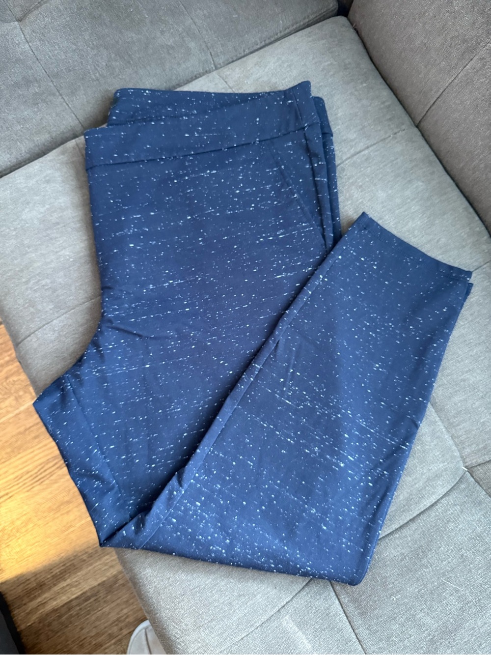 Loft Women’s size 24W Navy Speckled Ankle Stretch Pants